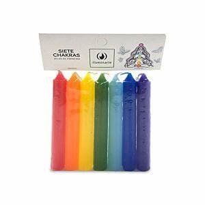 Vela 7 chakras de parafina