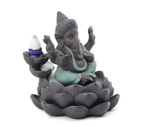 Porta cono Ganesh s/ loto