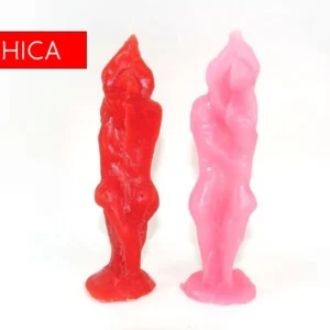 Vela pareja entrelaza chica