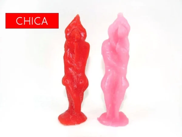 Vela pareja entrelaza chica