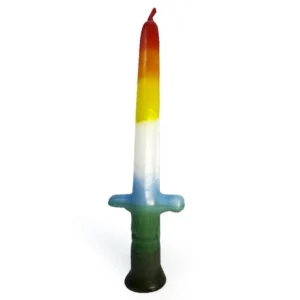 Vela espada grande 7 colores grande