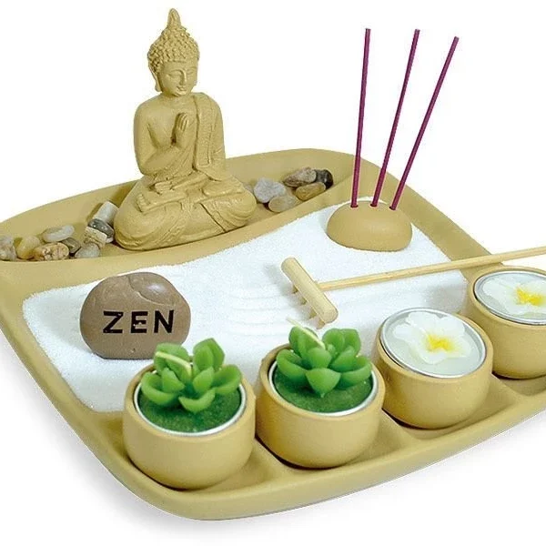 Jardin zen simil madera