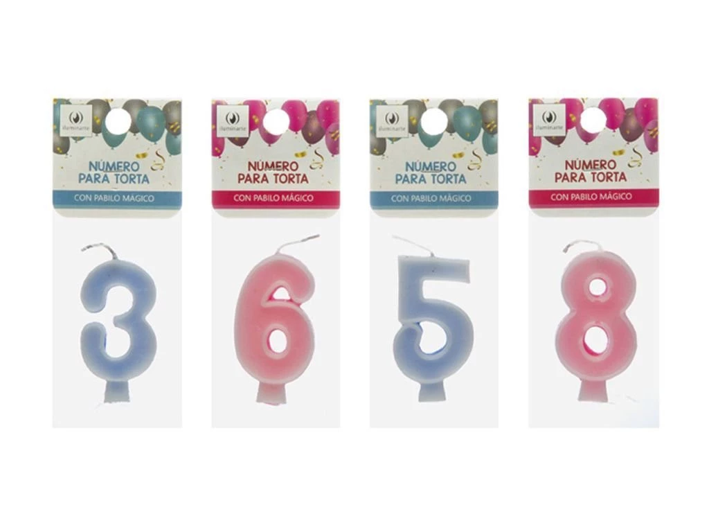 Numero torta en bolsa x 1 un