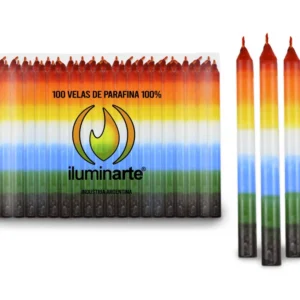Vela 7 colores corta iluminarte