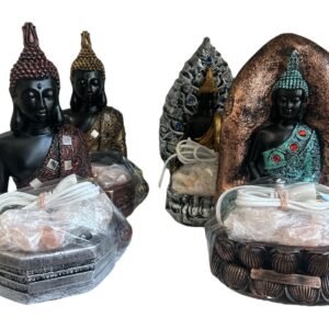 Lampara de sal buda meditación grande
