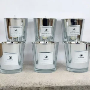 Vela plata cera vegetal  grande 8 x 7 cm