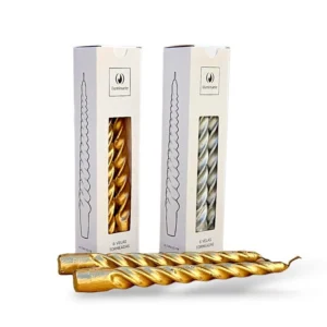 Torneada 20 cm oro/plata