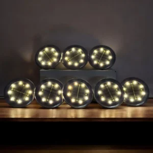 Luz solar 7 cm pack 8 un