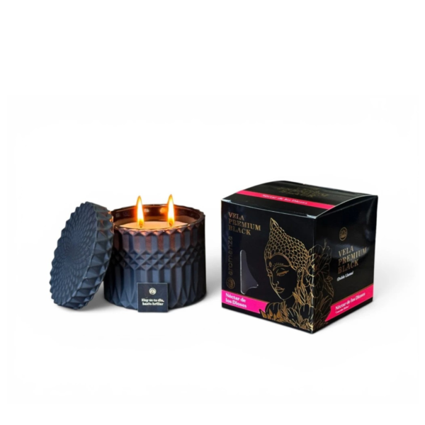 Vela premium black aromanza