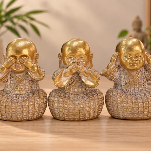 Buditas sabio oro (st x 3) 10 cm